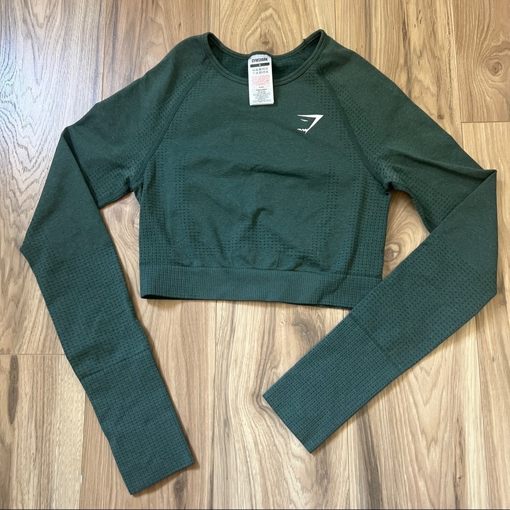 Gymshark vital seamless long-sleeve crop, SMALL